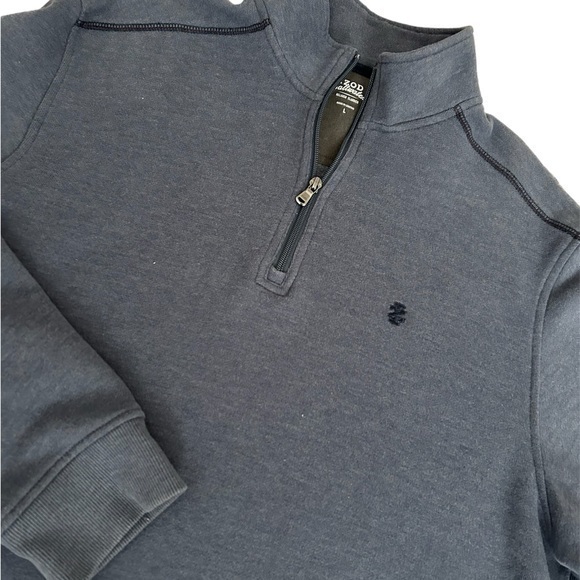 Izod Other - Izod Saltwater sz L Relaxed Classic Fit 1/4 zip blue sweatshirt sweater